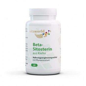 Beta-Sitosterin 60 Kapseln Hochdosiert aus Kiefer, Phytosterole Vegetarisch/Vegan