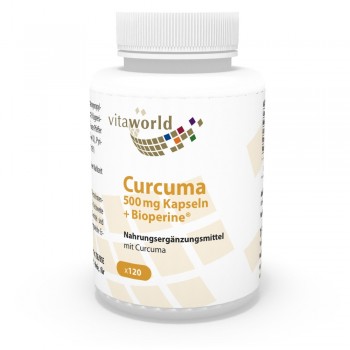 Curcuma 500mg + Bioperine® 120 Vegi Kapseln