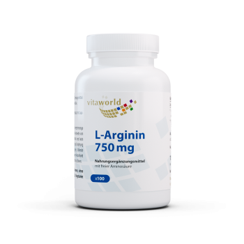 L-Arginin 750mg 100 Kapseln Vegan/Vegetarisch