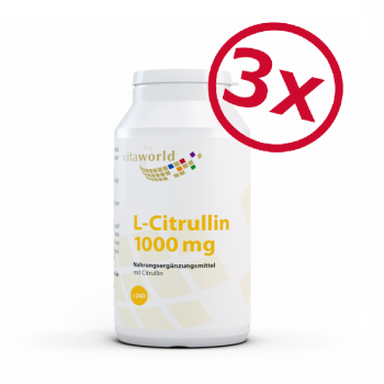 3 Pack Citrulline 1000 mg Highly Dosed 3 x 240 tablets Vegan/Vegetarian