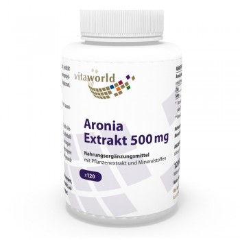 Extracto de Aronia 500 mg 120 Cápsulas