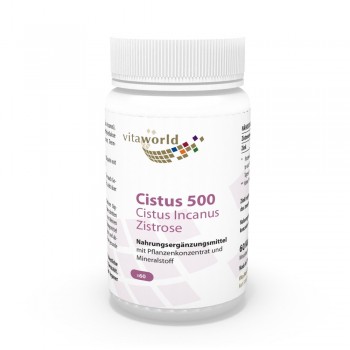Cistus Incanus 500 60 Capsules Vegan / Végétarien