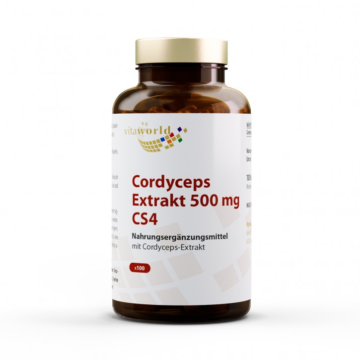 Pack de 3 Extrait de Cordyceps 500 mg CS4 3 x 100 Capsules