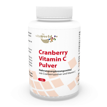 Cranberry 400mg + Vitamin C 180 Capsules Vegan