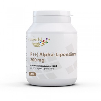 R (+) Alpha-Lipoic Acid 200 mg 100 Capsules Vegan/Vegetarian