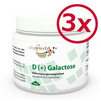 Pack de 3 D (+) Galactose 3 x 500 g