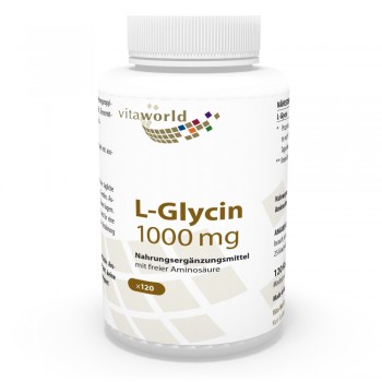 L-Glycin 1000mg 120 Kapseln Glycin Vegan/Vegetarisch