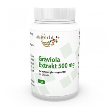 Graviola Extrakt 10:1 1000 mg Tagesdosis 120 Kapseln