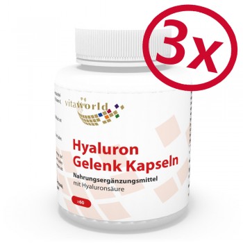 3 Pack Hyaluronic Joint 3 x 60 Capsules