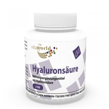 Acide Hyaluronique 100 mg 100 Capsules Végétarien