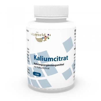 Kaliumcitrat 605 mg 120 Kapseln Vegetarisch/Vegan