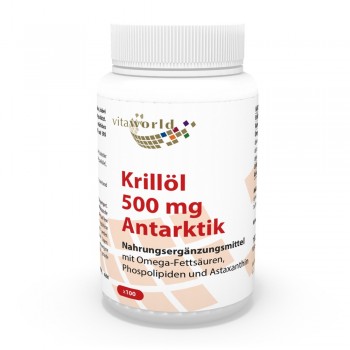 Huile de Krill Antarctique 500 mg 100 Capsules
