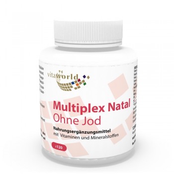 Multiplex Natal without Iodine 120 Capsules Vegetarian/Vegan