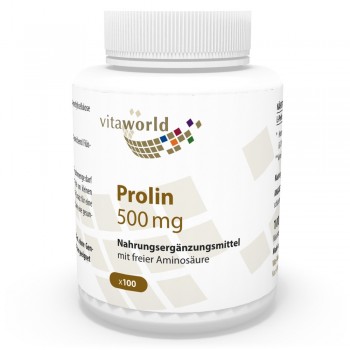 Prolina 500 mg 100 Cápsulas Vegano/Vegetariano