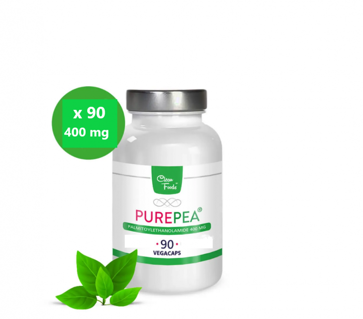 Pure PEA Palmitoylethanolamide 400mg 90 Capsules Végétalien/Végétarien