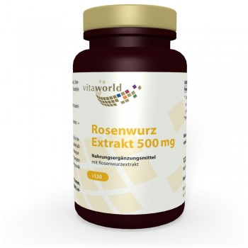 Rhodiola Rosea Rosenwurz Extrakt 500mg 120 Kapseln VEGAN/VEGETARISCH