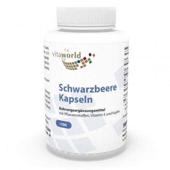 Schwarzbeer (Vaccinium myrtillus) 200mg 100 Kapseln VEGAN/VEGETARISCH