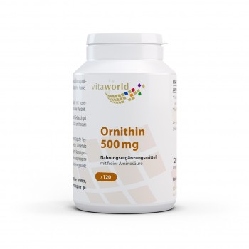L - Ornithin 500 mg 120 Kapseln Vegetarisch/Vegan
