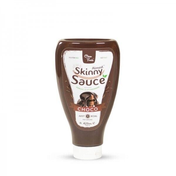 CleanFoods Sauce Choco l 425ml l nur 17 Kalorien /100g l Schoko Soße Schokolade l Vegan