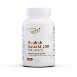 Discount 6+1 Baobab Extract 500 with Calcium and Folic Acid 7 x 90 Capsules Vegan/Vegetarian
