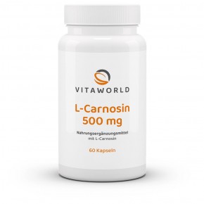Discount 6+1 L-Carnosine 500mg 7 x 60 Capsules Vegan/Vegetarian