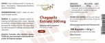 Mushroom Chaga Extract 500mg 100 Vegetarian Capsules