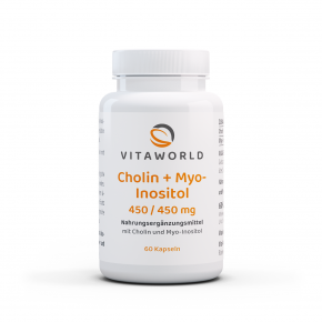 Naturalrabatt 6+1 Cholin 450 mg + Myo-Inositol 450 mg 7 x 60 Kapseln Vegan Cholin-Bitartrat