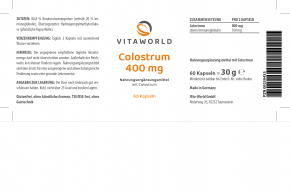 Discount 6+1 Colostrum  400mg  7 x 60 Capsules
