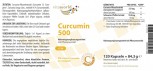 Curcumin 500mg 120 Kapseln Kurkuma Curcuma C3 Complex Piperin Vegan/Vegetarisch