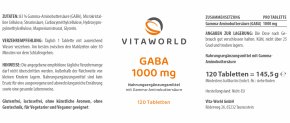 Discount 6+1 GABA 1000mg 7 x 120 Tablets (gamma-Aminobutyric acid)