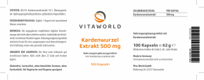 Discount 6+1 Teasel Root Extract 500 mg 7 x 100 Capsules Vegetarian/Vegan
