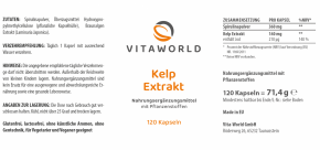 Naturalrabatt 6+1 Kelp Extrakt 500mg 7 x 120 Kapseln Vegetarisch/Vegan