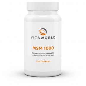Naturalrabatt 6+1 MSM 1000 mg 7 x 120 Tabletten Hoch Dosiert Vegetarisch/Vegan