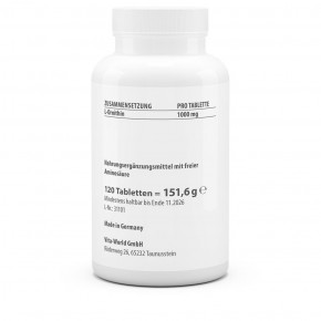 Naturalrabatt 6+1 L-Ornithin 1000 mg 7 x  120 Tabletten Hochdosiert Vegan Nur 1 Tablette am Tag