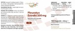 Pleurotus Extrakt 4:1 500mg 100 Kapseln Vegan/Vegetarisch