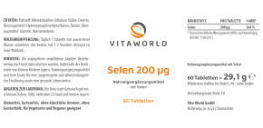 Naturalrabatt 6+1 Selen 200mcg 7 x 60 Tabletten VEGAN/VEGETARISCH