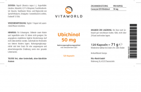 3 Pack Ubichinol 50mg 3 x 120 Capsules