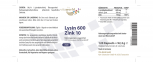 Lysine 600 mg Plus Zinc 10 mg 120 Capsules Vegetarian/Vegan