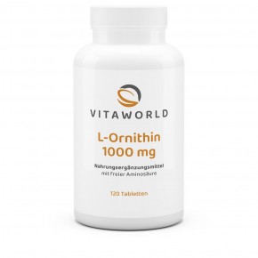 Naturalrabatt 6+1 L-Ornithin 1000 mg 7 x  120 Tabletten Hochdosiert Vegan Nur 1 Tablette am Tag