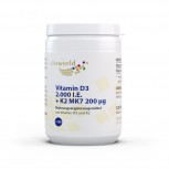 Naturalrabatt 6+1 Vitamin D3 2000 I. E. + K2 MK7 200 mcg 7 x 120 Tabletten